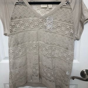 Chico’s Lace Shirt Medium